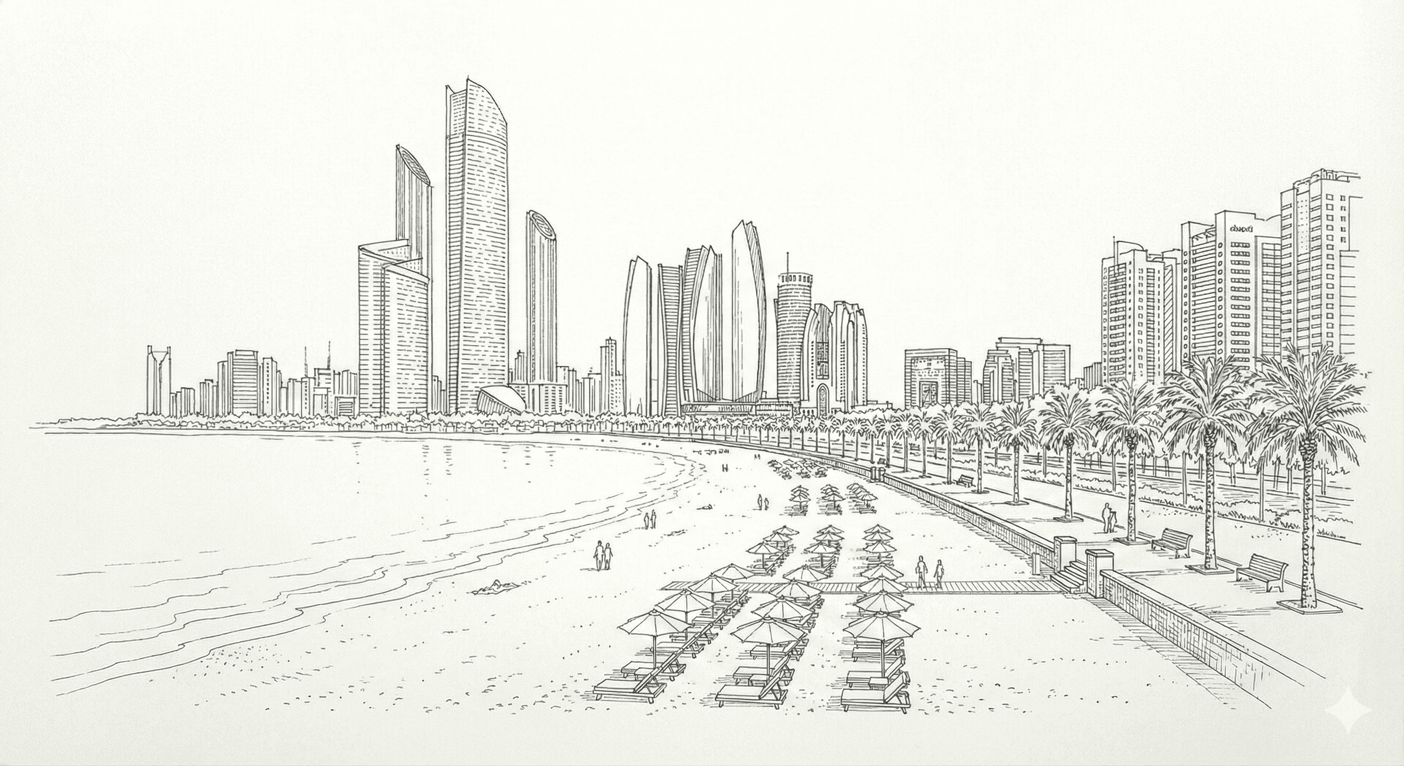 Express Ride to Corniche Beach - Jumeirah Lake Towers to Abu Dhabi Corniche Express Ride to Corniche Beach from Jumeirah Lake Towers to Abu Dhabi Corniche - Loop luxury transfer service