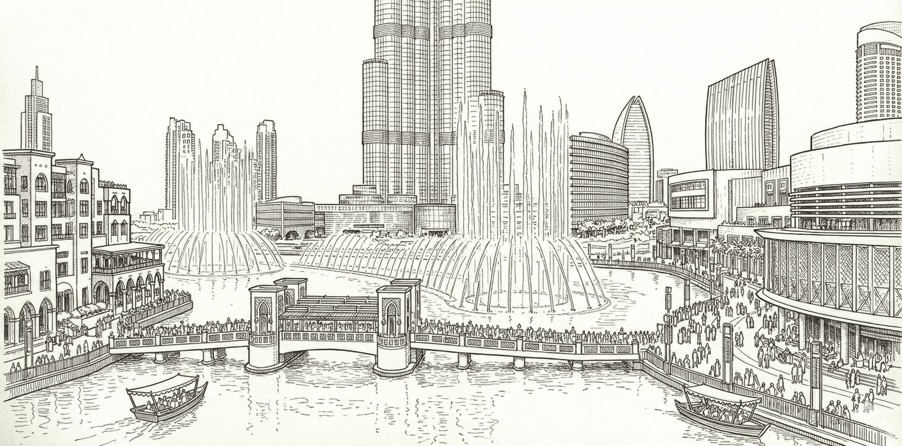 Direct Transfer to Dubai Fountain - Yas Island to Dubai Mall Direct Transfer to Dubai Fountain from Yas Island to Dubai Mall - Loop luxury transfer service