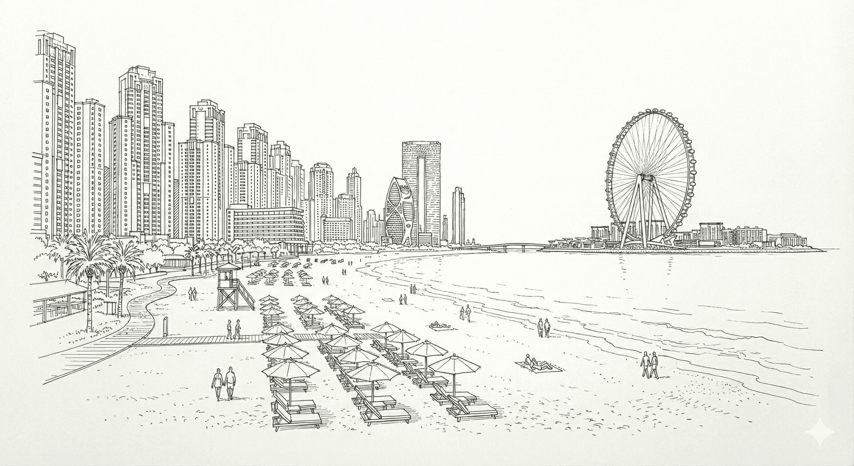 Express Ride to JBR Beach - Abu Dhabi Corniche to Jumeirah Beach Residences Express Ride to JBR Beach from Abu Dhabi Corniche to Jumeirah Beach Residences - Loop luxury transfer service