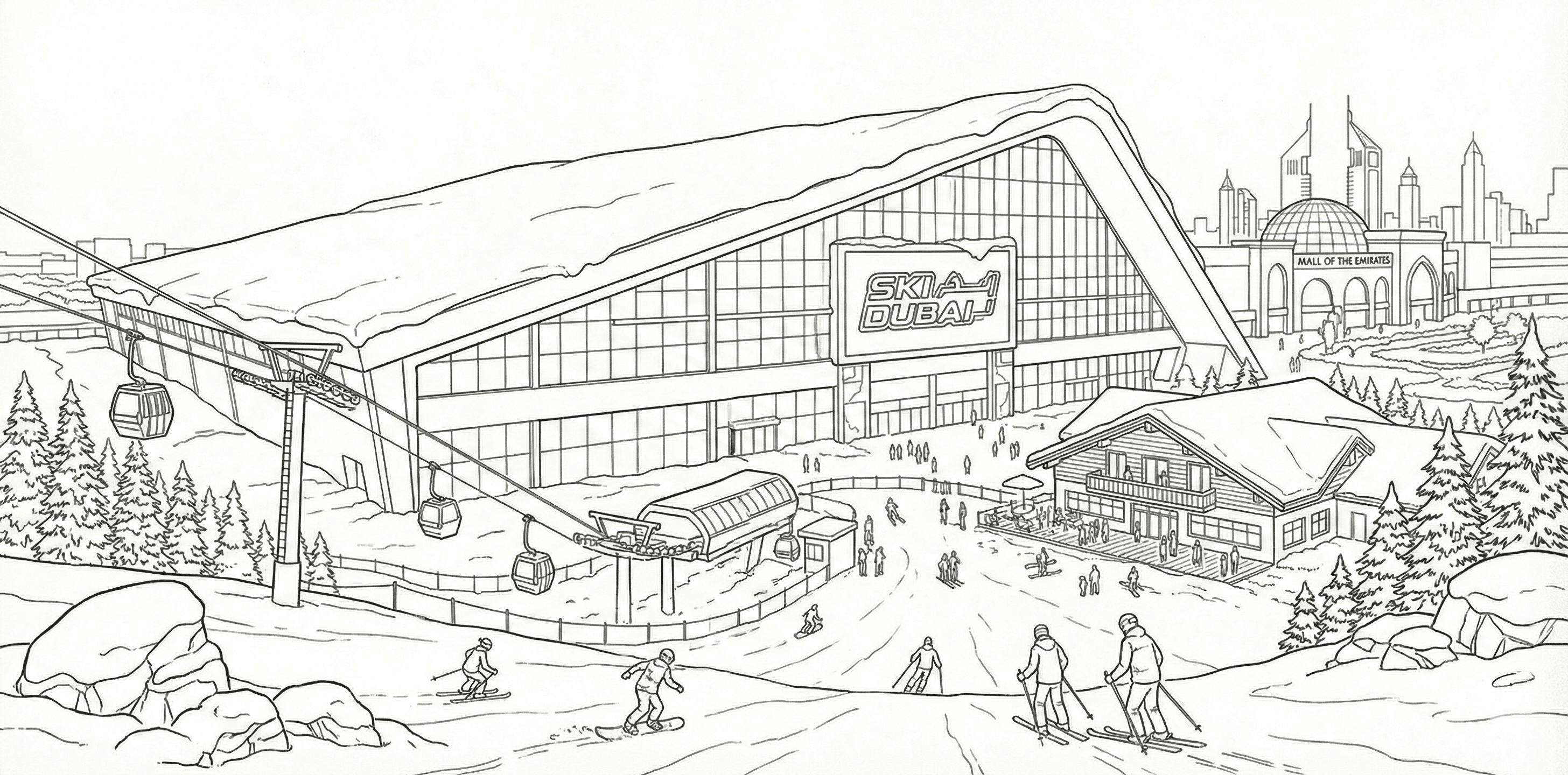 Direct Transfer to Ski Dubai - Abu Dhabi Corniche to Jumeirah Village Triangle Direct Transfer to Ski Dubai from Abu Dhabi Corniche to Jumeirah Village Triangle - Loop luxury transfer service